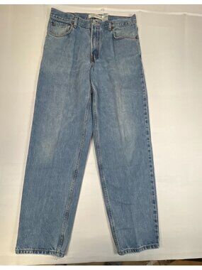 Levis 560 Men 34 Comfort Fit Tapered Leg Jeans Light Wash Blue 34 Inseam